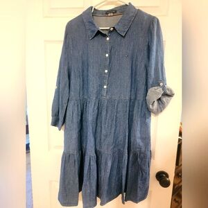 NWOT Tommy Hilfiger Jean Baby Doll Dress Size 14